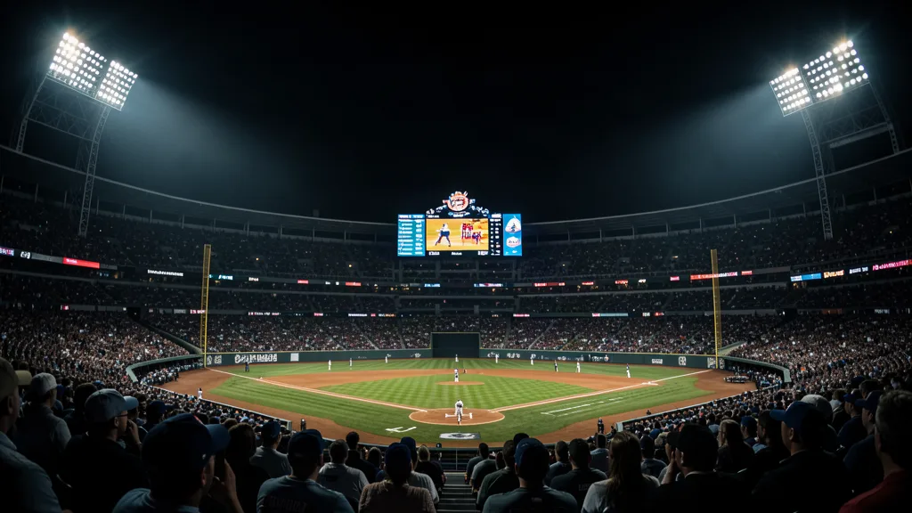 Live sports control-room composition built from stadium and high-speed proppicks imagery